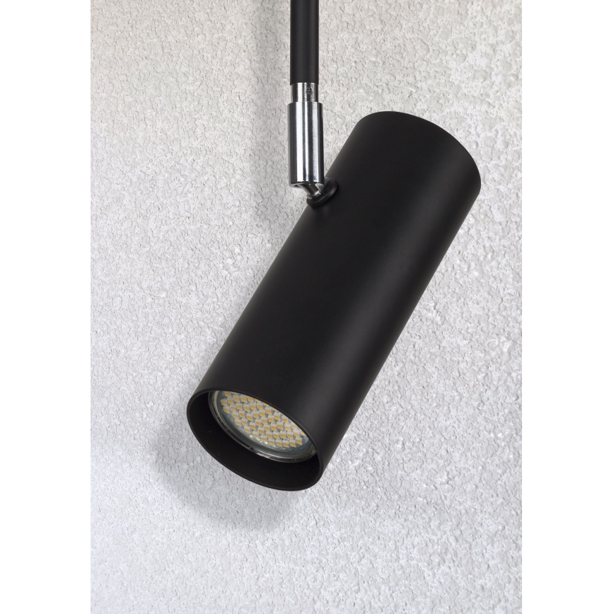 Csillár OKO 1xGU10/25W/230V 30 cm fekete