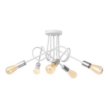 Csillár OXFORD 5xE27/15W/230V fehér