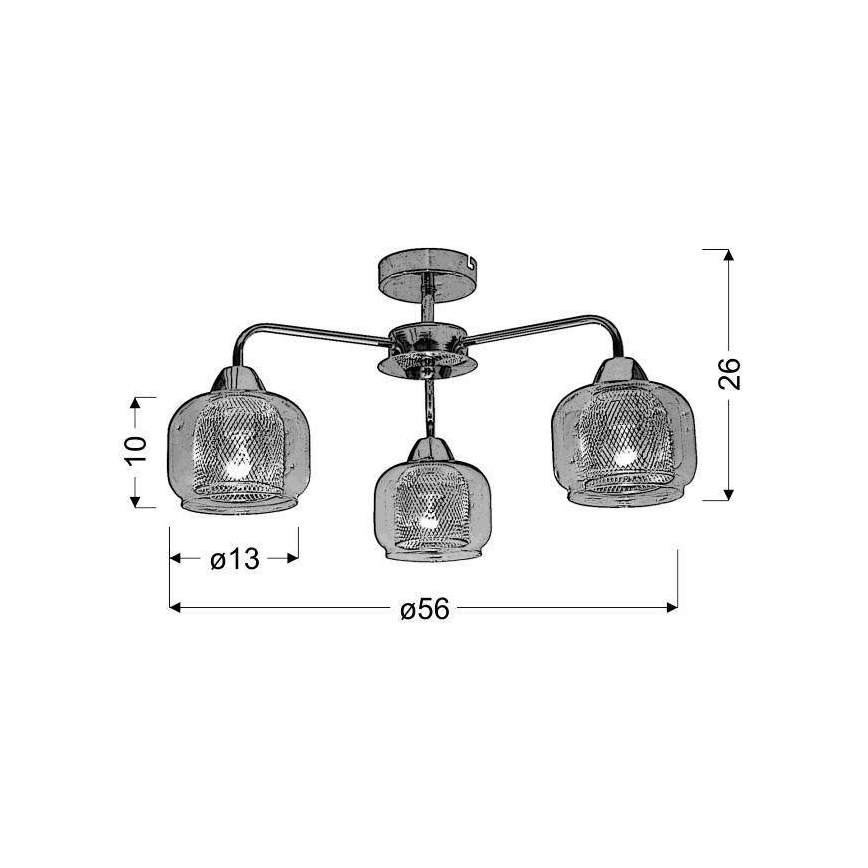 Csillár RAY 3xE14/40W/230V