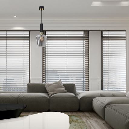 Csillár ROMA BLACK 1xE27 / 60W / 230V