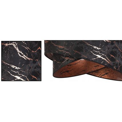 Csillár rúdon 1xE27/60W/230V fekete/réz