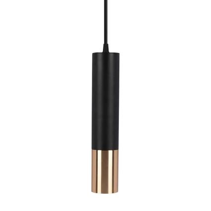 Csillár rúdon 1xGU10/35W/230V 30 cm fekete/arany