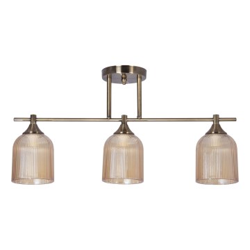 Csillár rúdon 3xE14/60W/230V réz