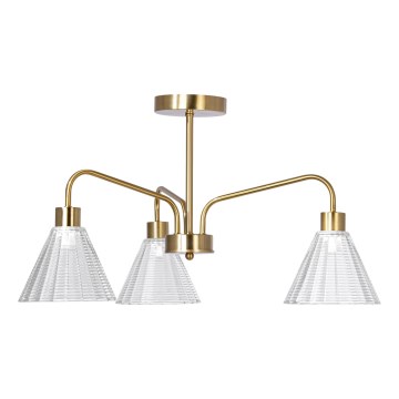 Csillár rúdon 3xE27/60W/230V arany