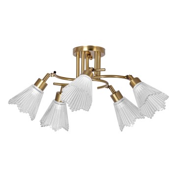 Csillár rúdon 5xE14/60W/230V arany