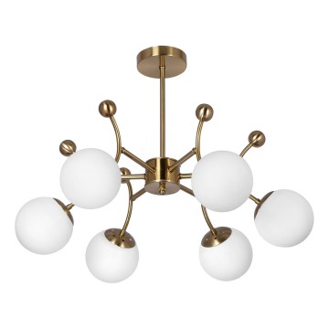 Csillár rúdon 6xE27/60W/230V arany