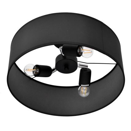 Csillár rúdon ALBA 3xE27/15W/230V fekete