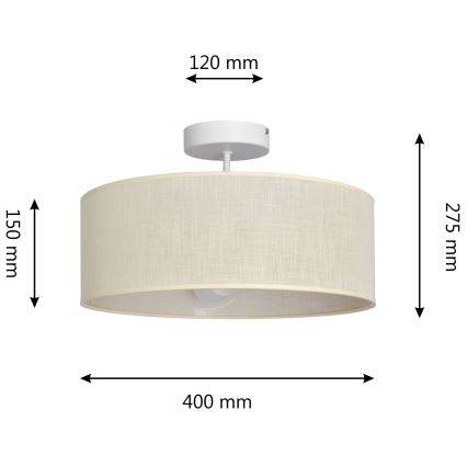 Csillár rúdon ALBA 3xE27/15W/230V krém