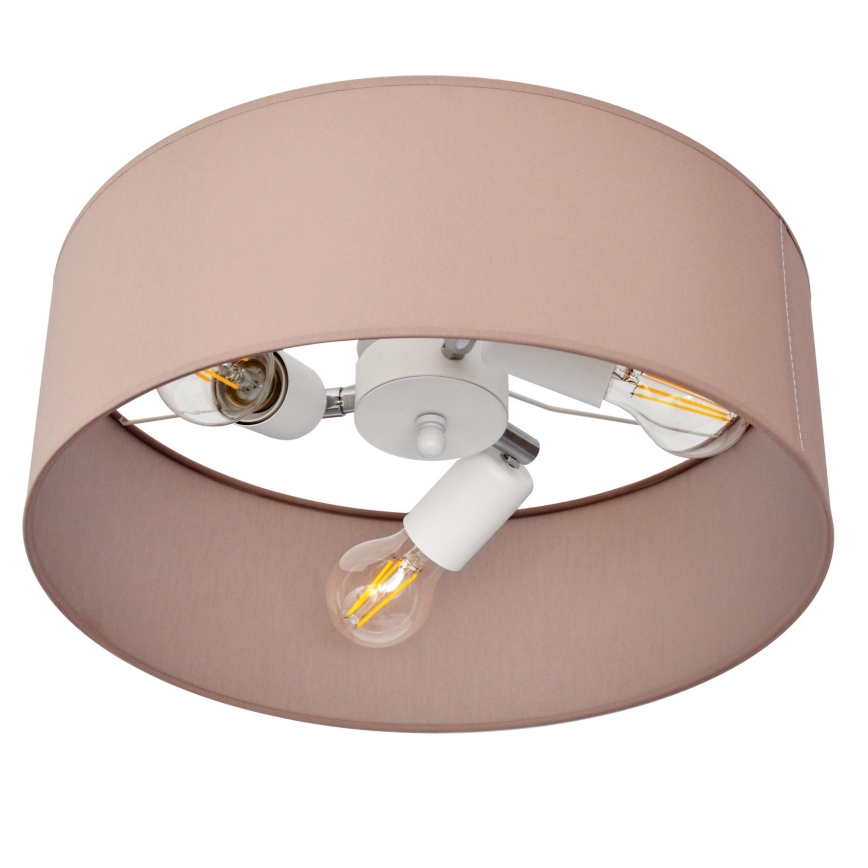 Csillár rúdon ALBA 3xE27/15W/230V rózsaszín