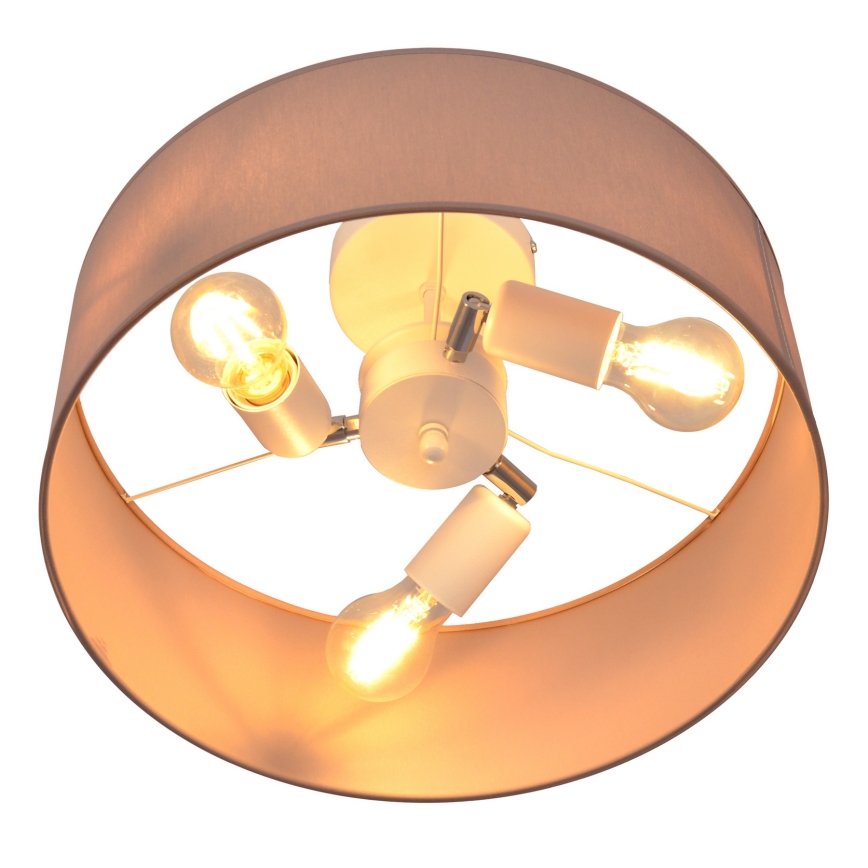 Csillár rúdon ALBA 3xE27/15W/230V rózsaszín