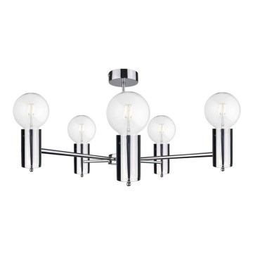 Csillár rúdon ARD 5xE27/60W/230V fényes króm