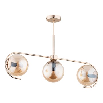 Csillár rúdon  ASTANA 3xE14/10W/230V arany