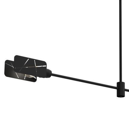 Csillár rúdon ASTRA 2xE27/60W/230V fekete