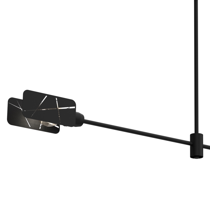 Csillár rúdon ASTRA 2xE27/60W/230V fekete