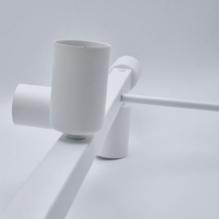 Csillár rúdon ASTRID 8xE27/60W/230V fehér