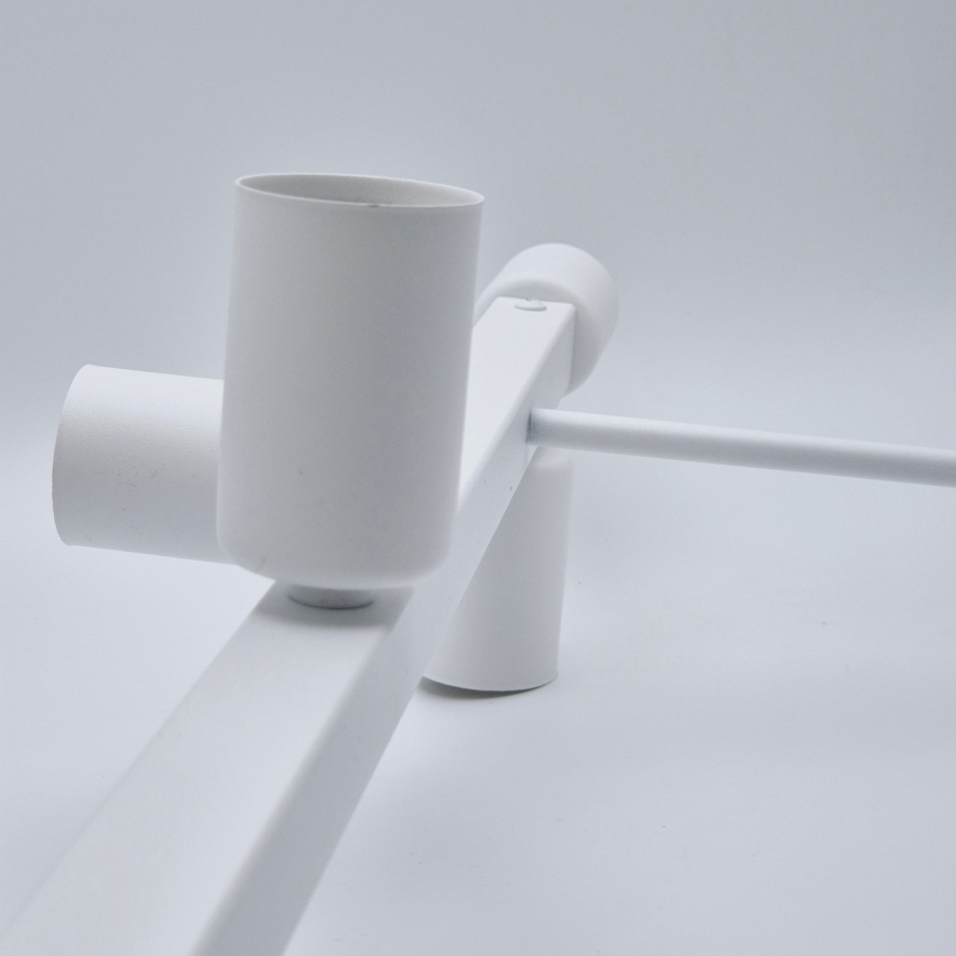 Csillár rúdon ASTRID 8xE27/60W/230V fehér