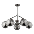 Csillár rúdon  BARSUM 5xE14/10W/230V szürke