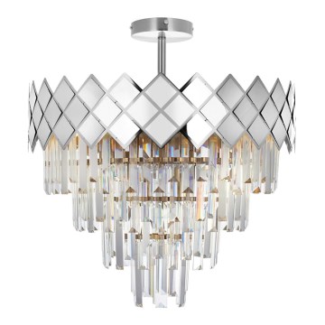 Csillár rúdon CARISMA 9xE14/40W/230V matt króm