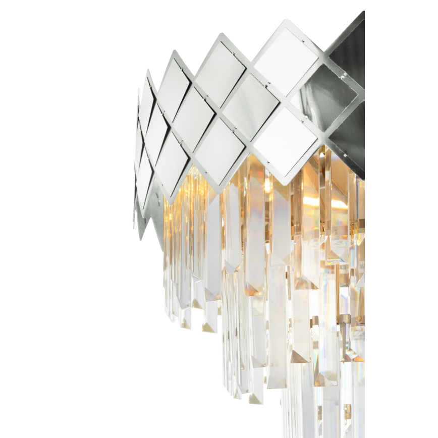 Csillár rúdon CARISMA 9xE14/40W/230V matt króm