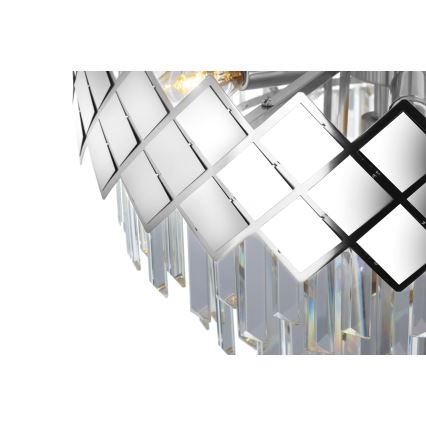 Csillár rúdon CARISMA 9xE14/40W/230V matt króm