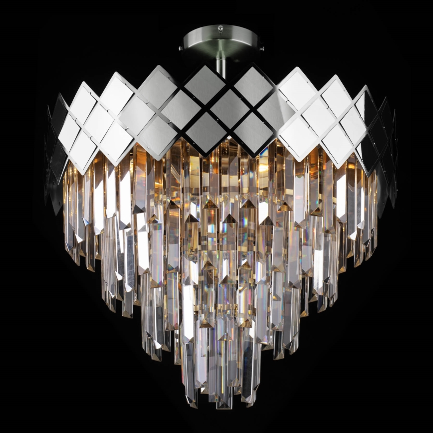 Csillár rúdon CARISMA 9xE14/40W/230V matt króm