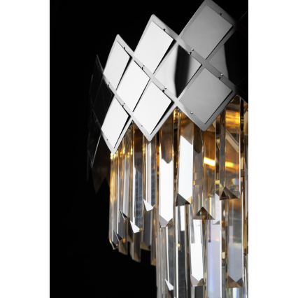 Csillár rúdon CARISMA 9xE14/40W/230V matt króm