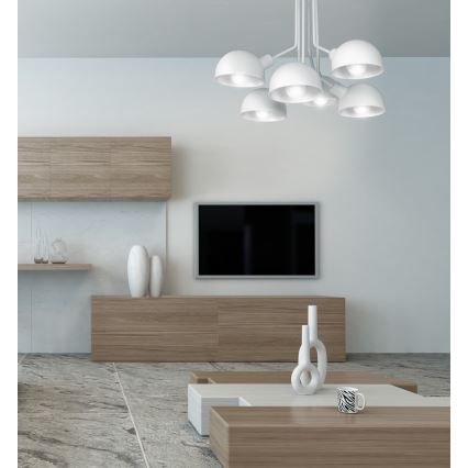 Csillár rúdon DEVIN 6xE27/60W/230V