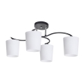 Csillár rúdon ESNYR 4xE27/40W/230V fekete/fehér