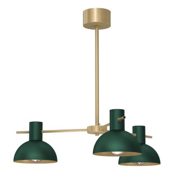 Csillár rúdon  ESTATE MINI 3xE27/15W/230V zöld