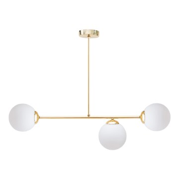 Csillár rúdon FIRA 3xE27/60W/230V arany