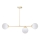 Csillár rúdon FIRA 3xE27/60W/230V arany