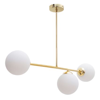 Csillár rúdon FIRA 3xE27/60W/230V arany