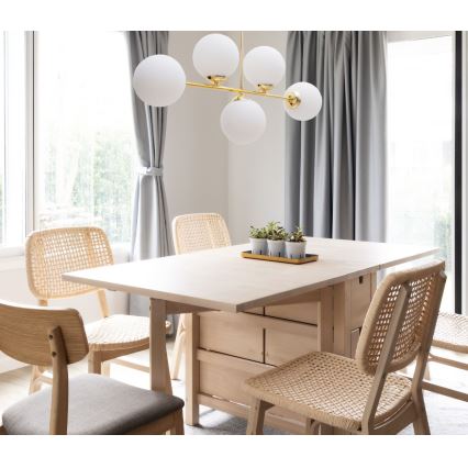 Csillár rúdon FIRA 5xE27/60W/230V arany