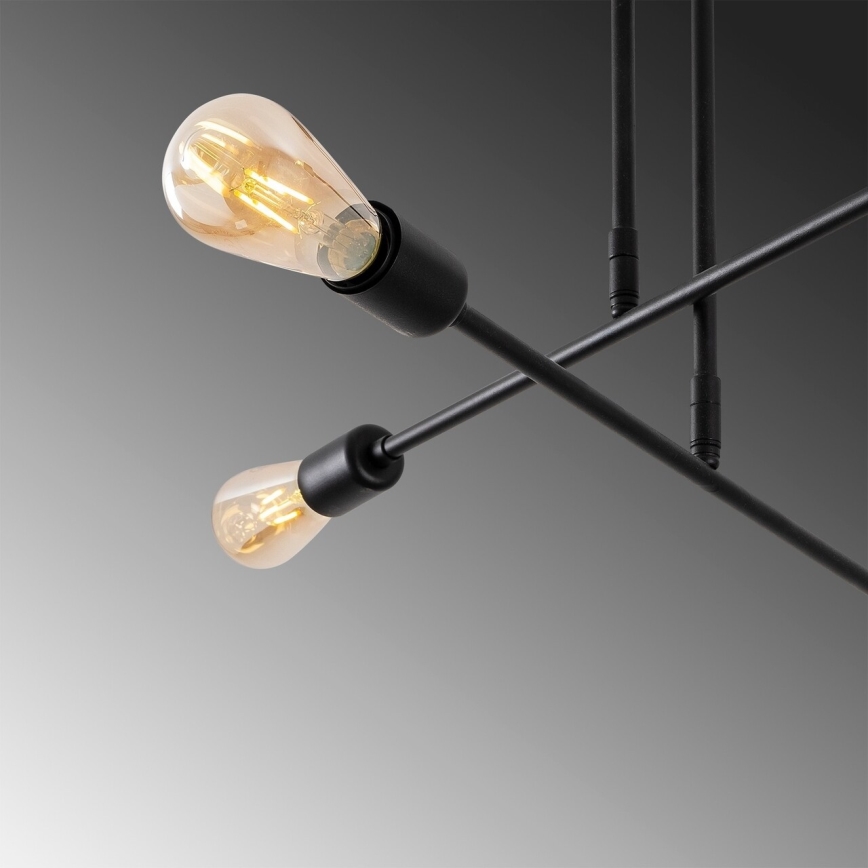 Csillár rúdon FLOWER 4xE27/40W/230V