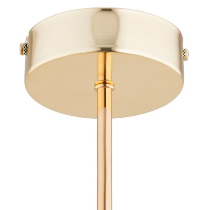 Csillár rúdon FOTON 4xE14/40W/230V arany/fehér