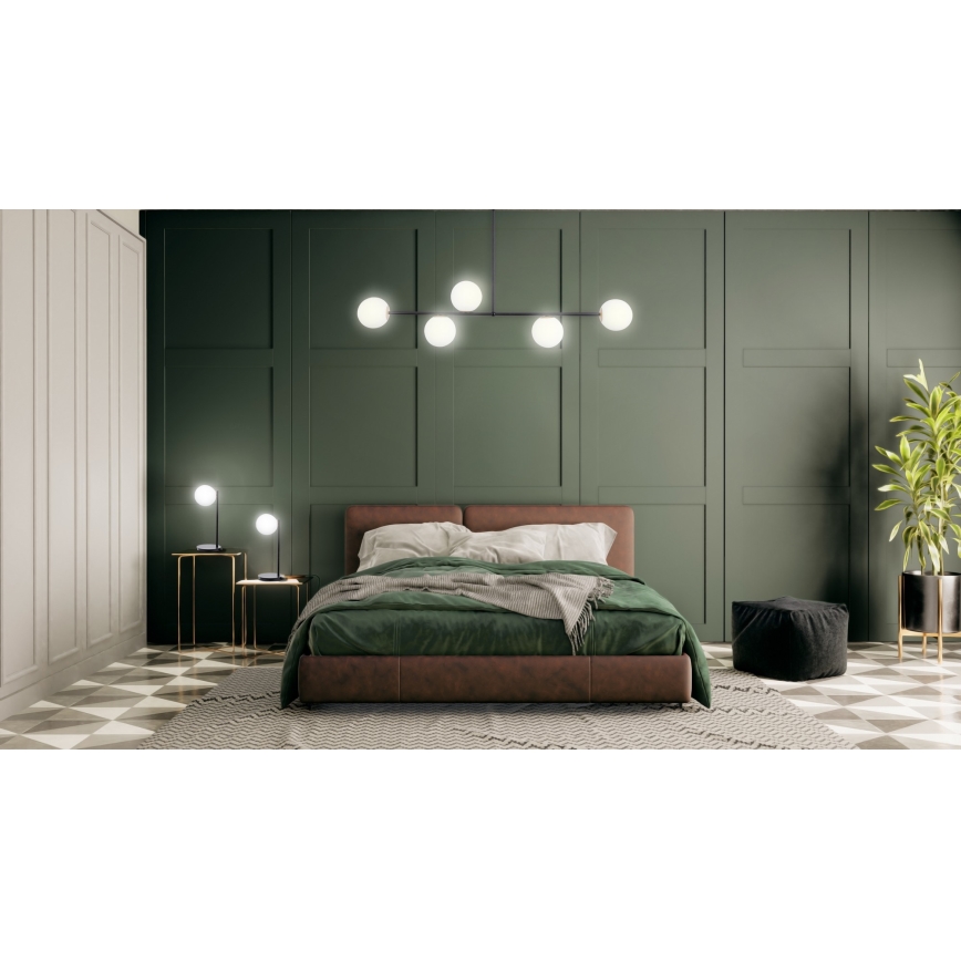 Csillár rúdon GAMA 5xG9/12W/230V fekete