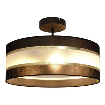 Csillár rúdon HELEN 3xE27/15W/230V fekete/arany