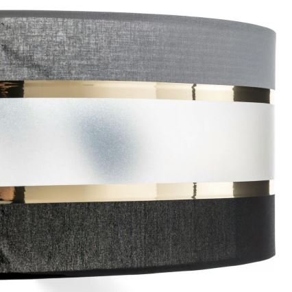 Csillár rúdon HELEN 3xE27/15W/230V fekete/szürke/arany