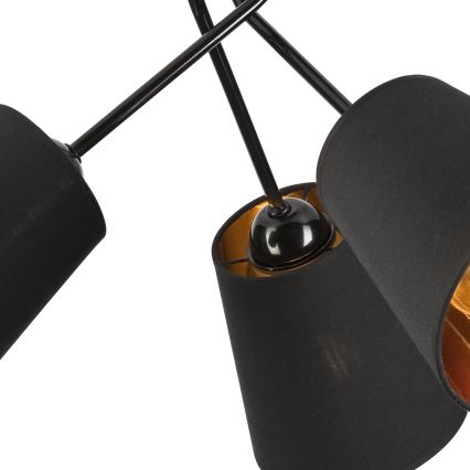 Csillár rúdon IRMA 3xE27/15W/230V fekete