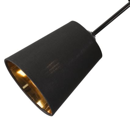 Csillár rúdon IRMA 3xE27/15W/230V fekete