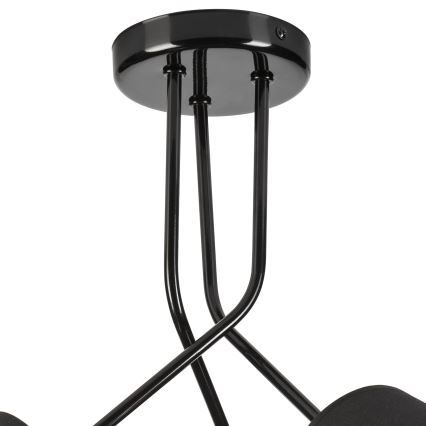 Csillár rúdon IRMA 3xE27/15W/230V fekete