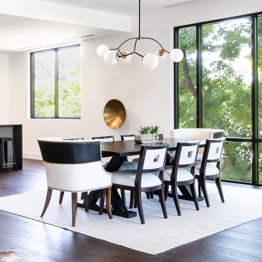 Csillár rúdon KROMOZOM 6xE27/40W/230V