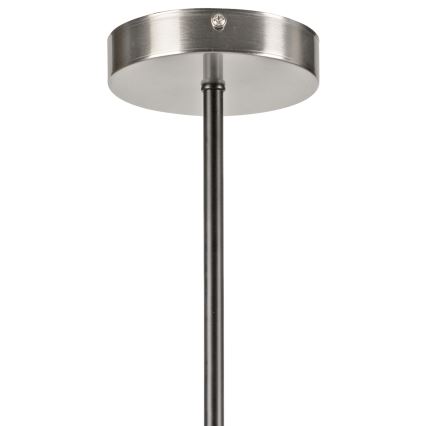 Csillár rúdon LILOU 4xE14/5W/230V matt króm/füstös