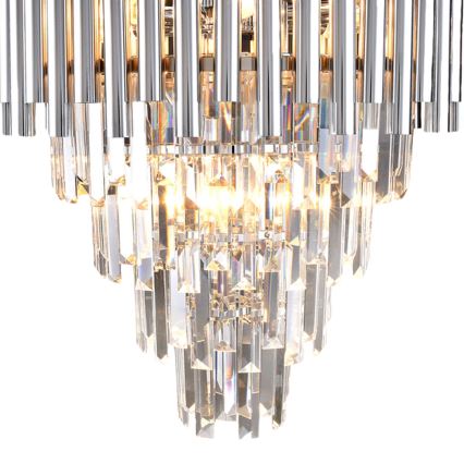 Csillár rúdon MADISON 9xE14/40W/230V matt króm