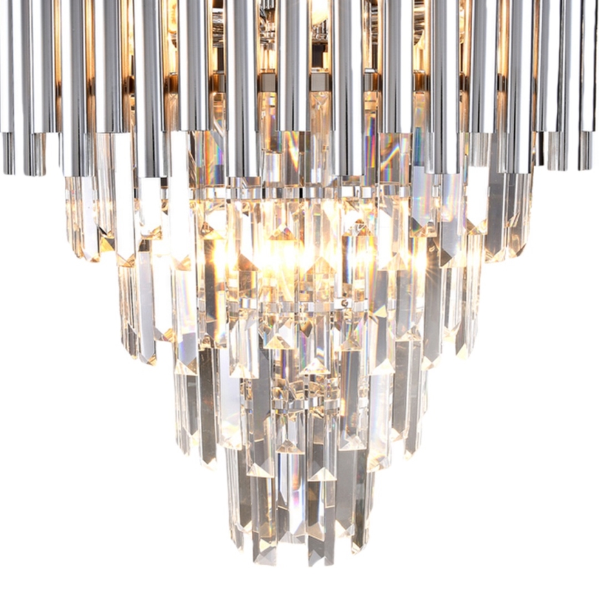 Csillár rúdon MADISON 9xE14/40W/230V matt króm