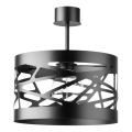 Csillár rúdon MODUL FREZ 1xE27/60W/230V á. 30 cm fekete