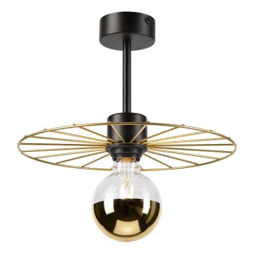 Csillár rúdon MONTANA 1xE27/15W/230V átm. 30 cm arany/fekete