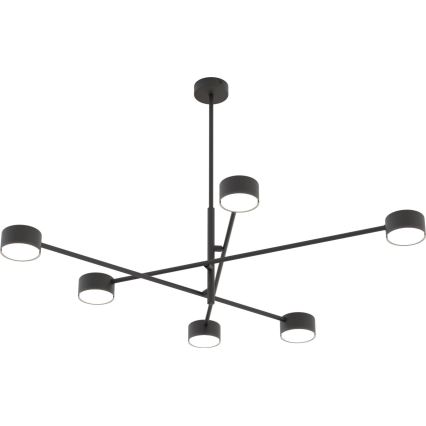 Csillár rúdon NATSU 6xGX53/12W/230V fekete