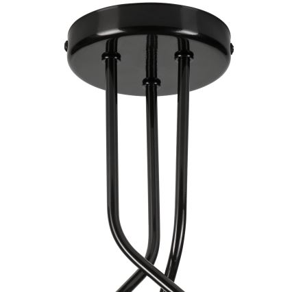 Csillár rúdon PRIYA 3xE27/15W/230V fekete