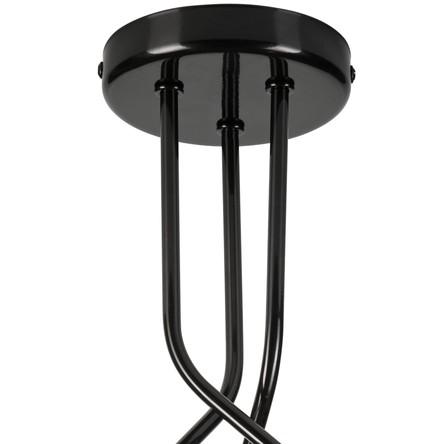 Csillár rúdon PRIYA 3xE27/15W/230V fekete